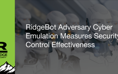 RidgeBot Adversary Cyber Emulation Measures Security Control Effectiveness 