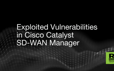 Exploited Vulnerabilities in Cisco Catalyst SD-WAN Manager