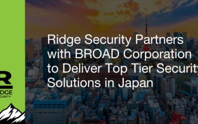 Ridge Security Partners with BROAD Corporation to Deliver Top Tier Security Solutions in Japan