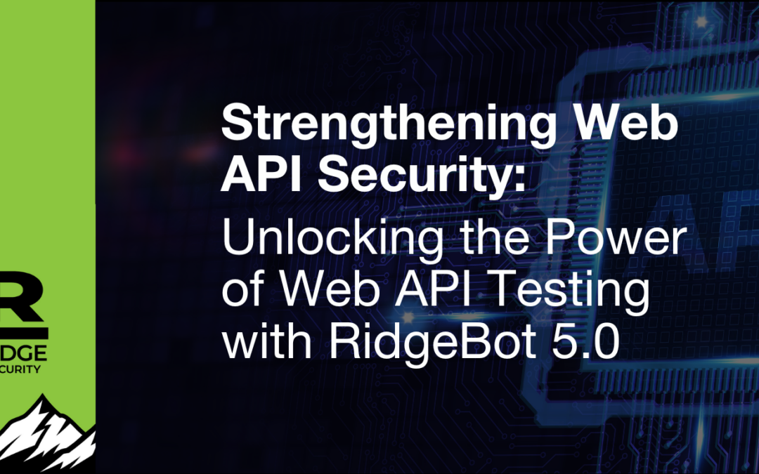 Strengthening Web API Security: Unlocking the Power of Web API Testing with RidgeBot 5.0