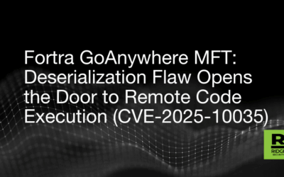 Fortra GoAnywhere MFT: Deserialization Flaw Opens the Door to Remote Code Execution (CVE-2025-10035) 