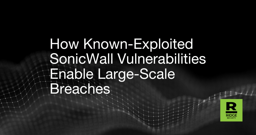 How Known-Exploited SonicWall Vulnerabilities Enable Large-Scale Breaches 