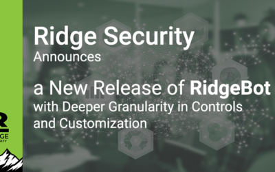 Ridge Security Announces a New Release of RidgeBot with Deeper Granularity in Controls and Customization