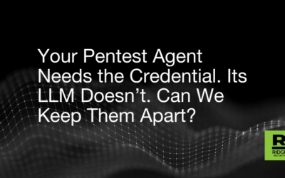 Your Pentest Agent Needs the Credential. Its LLM Doesn’t. Can We Keep Them Apart?