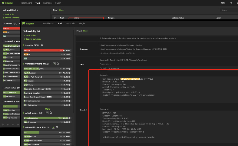 Detalhes abrangentes de vulnerabilidade